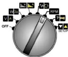CHAUVIN ARNOUX C.A 8220 - Position RPM (mode vitesse de rotation) - 3