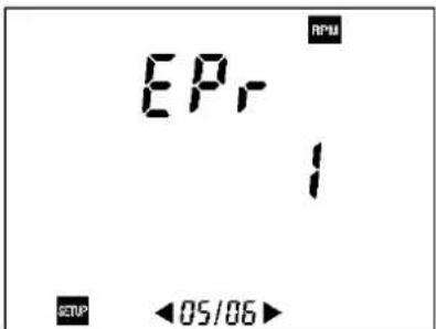 EPR 1 RPM STOP ←05/06→