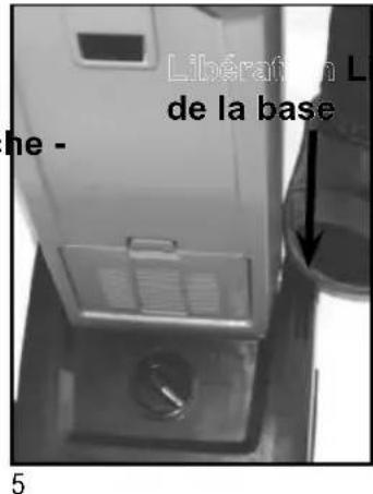Libération Li de la base he -
