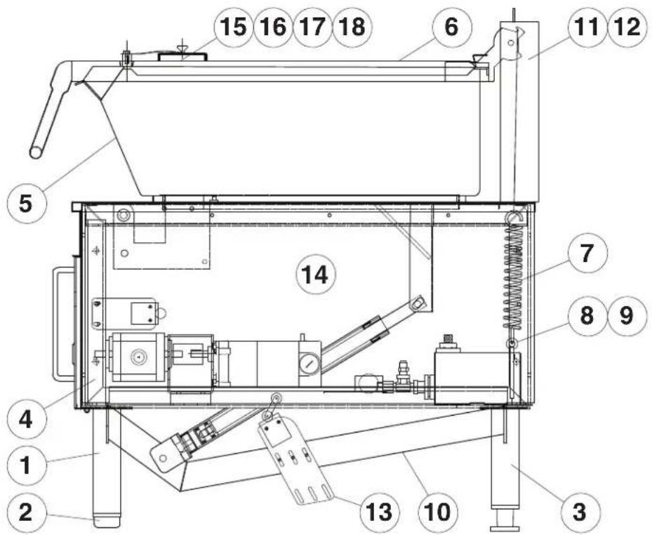 Cleveland SEL-40-TR - FRAME / LID ASSMEBLY - 1