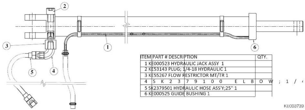 Cleveland SEL-40-TR - HYDRAULIC JACK ASSEMBLY - 1