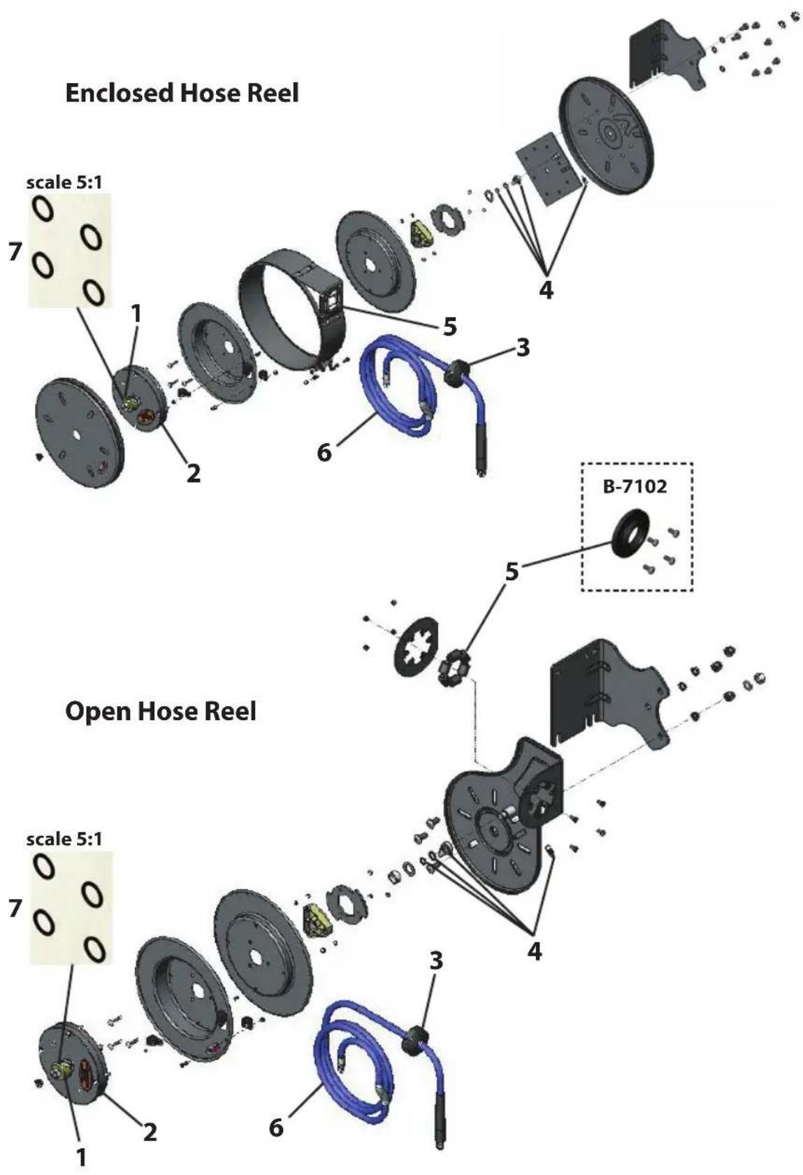 T&S B-7133 - Exploded View - 1