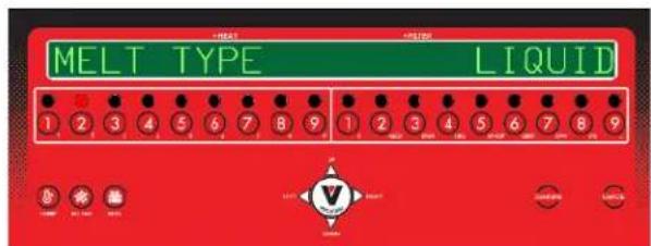 Vulcan QuickFry 1VHG50CF - Légende des boutons de réglage utilisateur avancés - 2