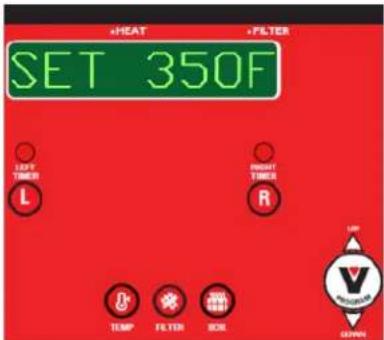 Vulcan QuickFry 3VHG75CF - Programmation de la commande numérique à semi-conducteurs - 6
