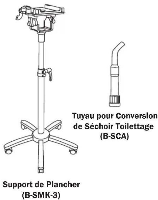 Tuyau pour Conversion de Séchoir Toilettage (B-SCA) Support de Plancher (B-SMK-3)