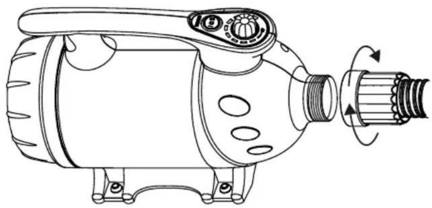 XPower B-27 - Installation du tuyau - 1