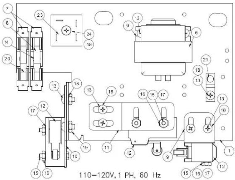 Cleveland SGL-40-T1 - SUPPORT PLATE ASSEMBLY (for units built after June 2009) - 1
