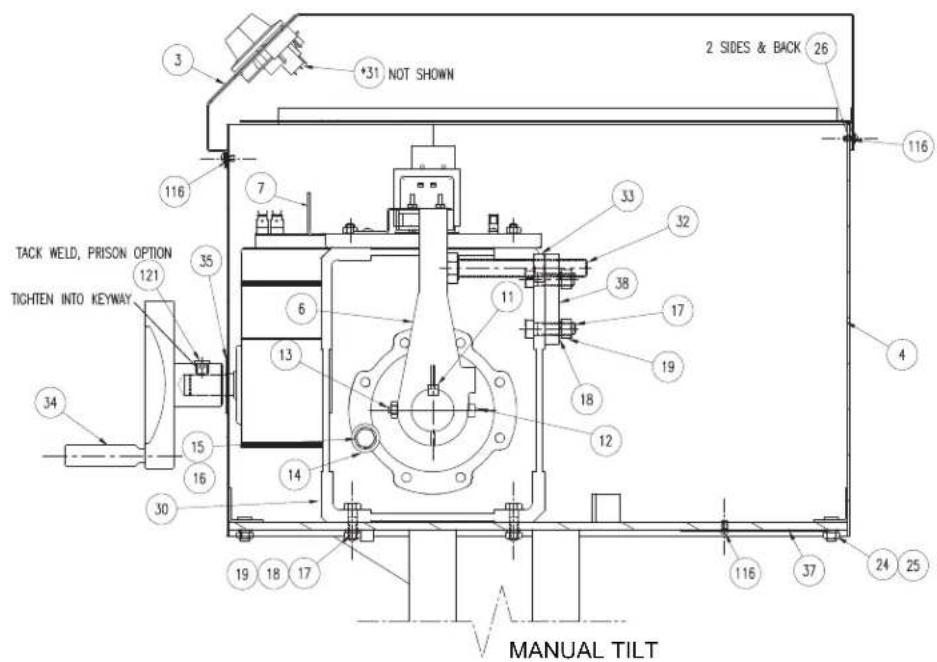Cleveland SGL-40-T1 - TILT ASSEMBLY COMPONENTS - 4