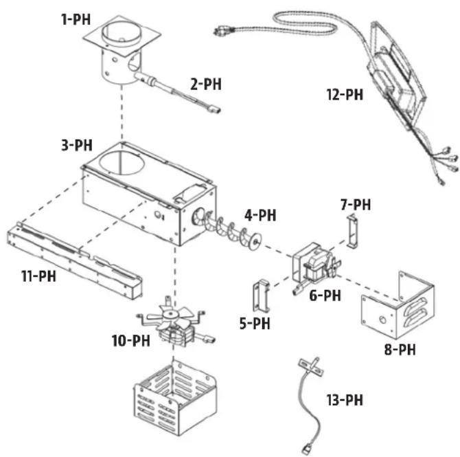 Pit Boss PBV7P1 - ELECTRICAL REPLACEMENT PARTS - 1