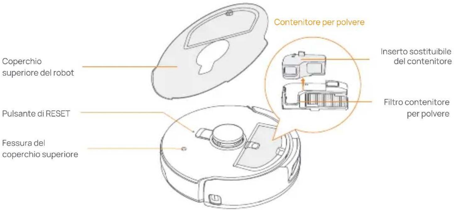 Narwal Freo Z10 - Anteriore (coperchio superiore aperto) - 1