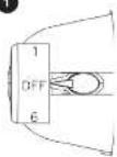 Glem Gas GRT110WH - Bedienfeld - 1