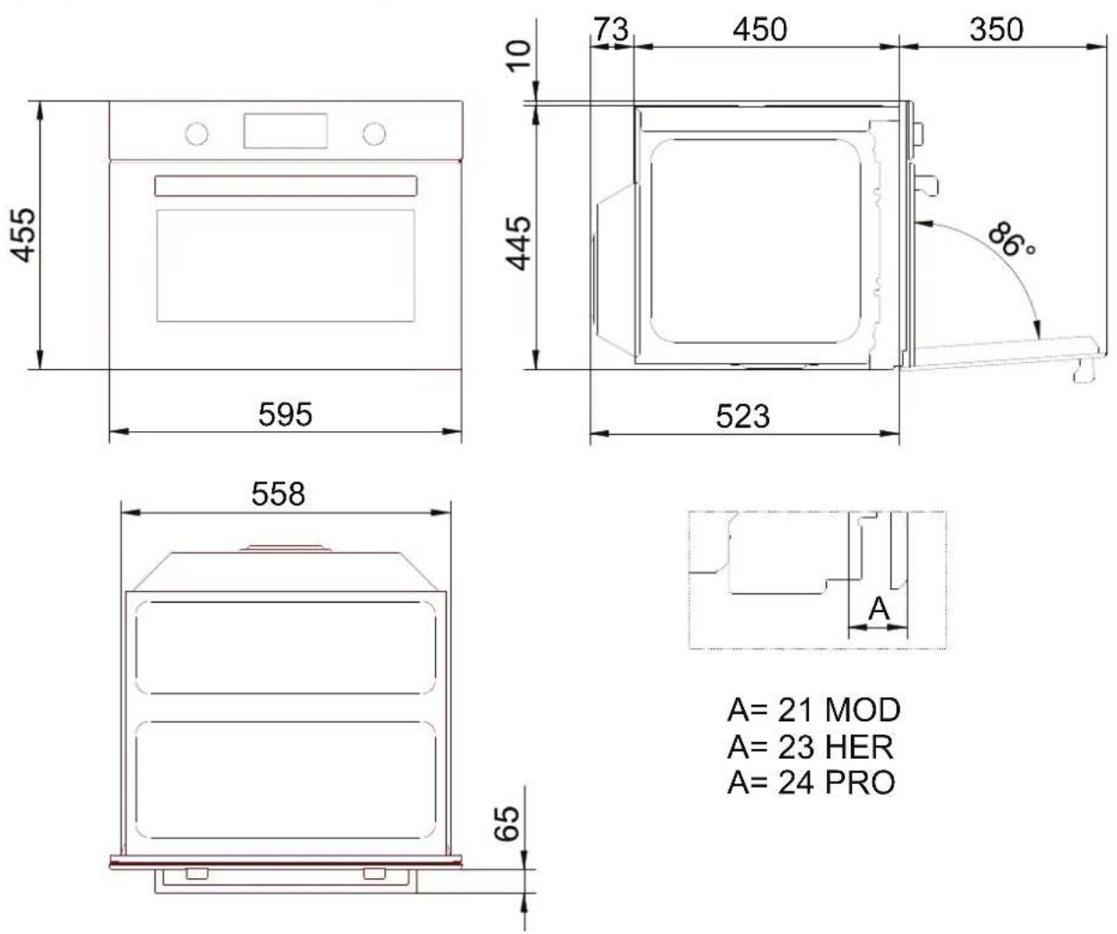 BERTAZZONI FHER4077MTNX3 - BELANGRIJKE WAARSCHUWINGEN - 1