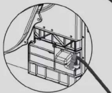 CANDY ROE H7N3TCEX-S - Fitting the drain hose - 7