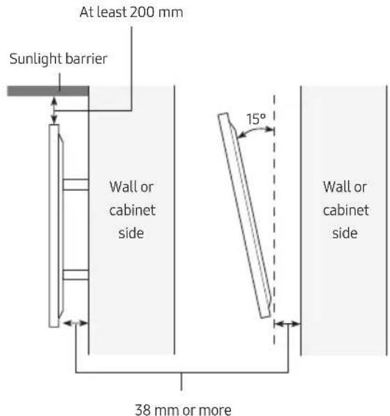 SAMSUNG GQ75LST7DAT - Providing proper ventilation for your TV - 1