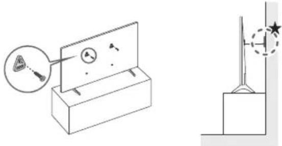 SAMSUNG QE65QN77FAT - Prevenir la caduta del tevisore - 1
