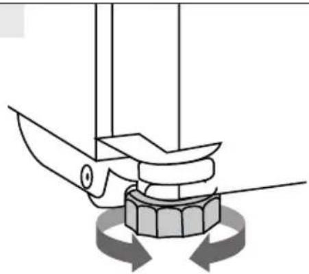 CANDY CNSQ2T918EWX - Alignement de l'appareil (Fig. 4.5.6) - 1