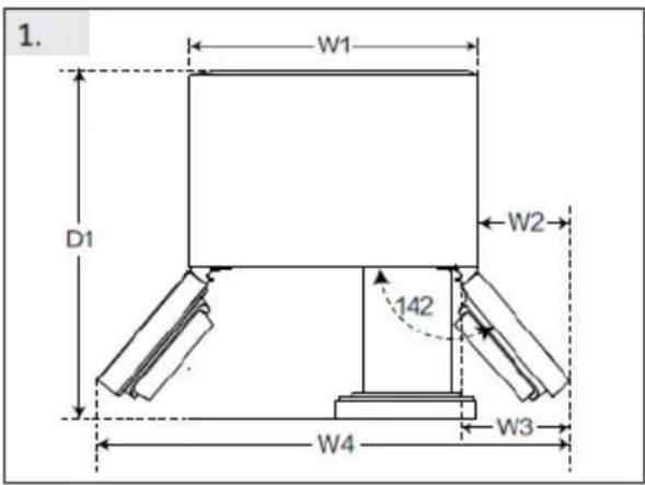 CANDY CNSQ2T918EWX - Requisitos de espacio - 1