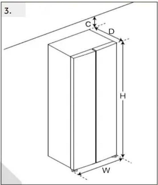 CANDY CNSQ2T918EWX - Platzempfehlung - 3