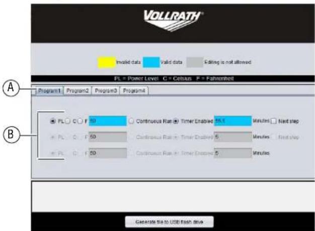 Vollrath HPI4-260003 - Edit Programs - 1