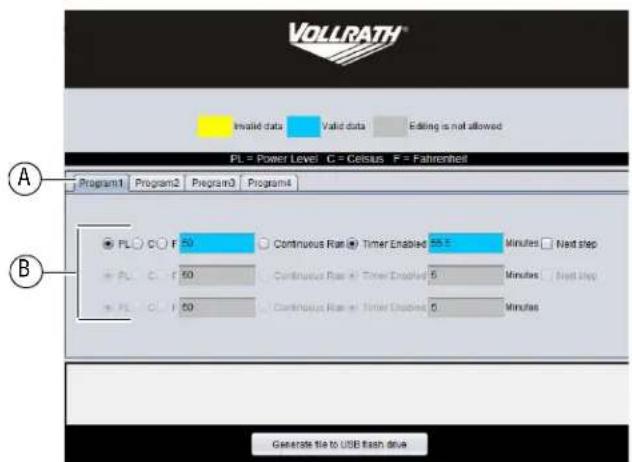 Vollrath HPI4-260003 - Modification de programmes - 1