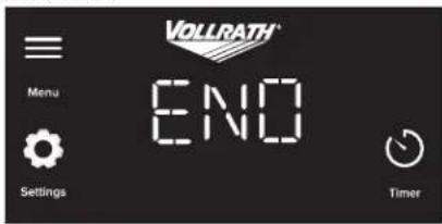 Vollrath MPI4-1800 - Set the Timer (Optional) - 6