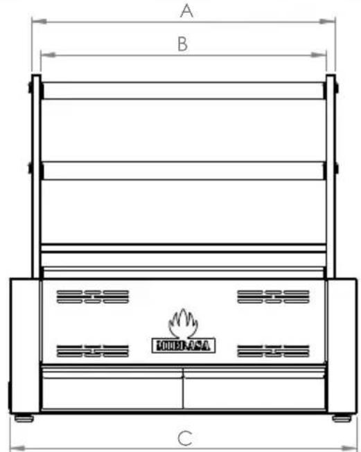 Mibrasa Robatayaki RMSE60 - Modèle RM - 1