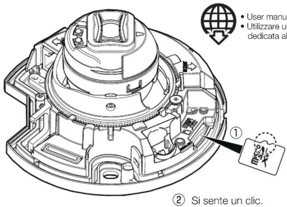 i-PRO WV-U22750-F3L - ■ Quando si utilizza una scheda di memoria microSD - 1
