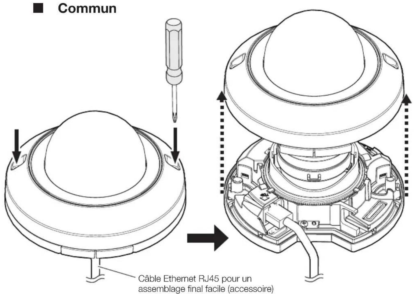 i-PRO WV-U22750-F3L - Étape 1 Préparatifs - 1