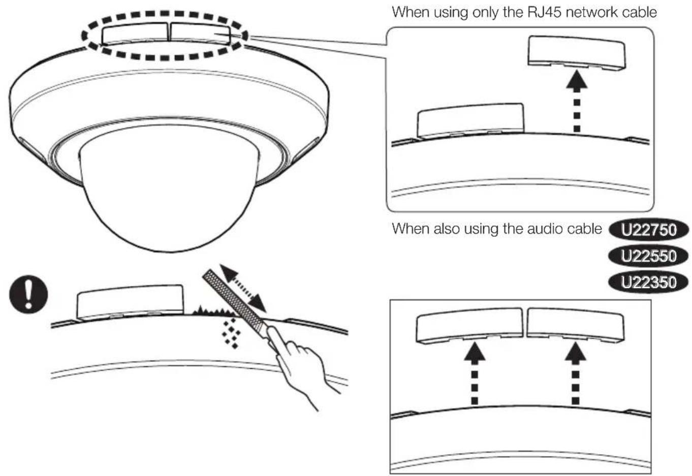 i-PRO WV-U22750-F3L - ■ When using the side cable access hole - 1