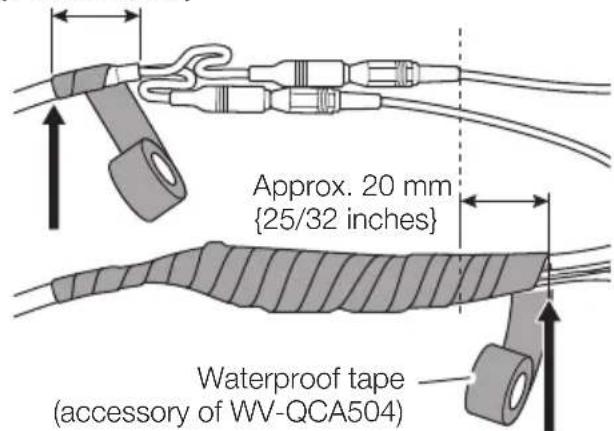 i-PRO WV-U22750-F3L - When using the audio cable - 2