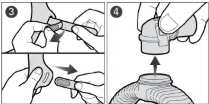 ResMed AirTouch N30i - Disassembling your mask for cleaning - 4