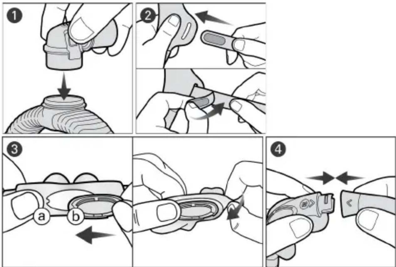 ResMed AirTouch N30i - Reassembling your mask - 1