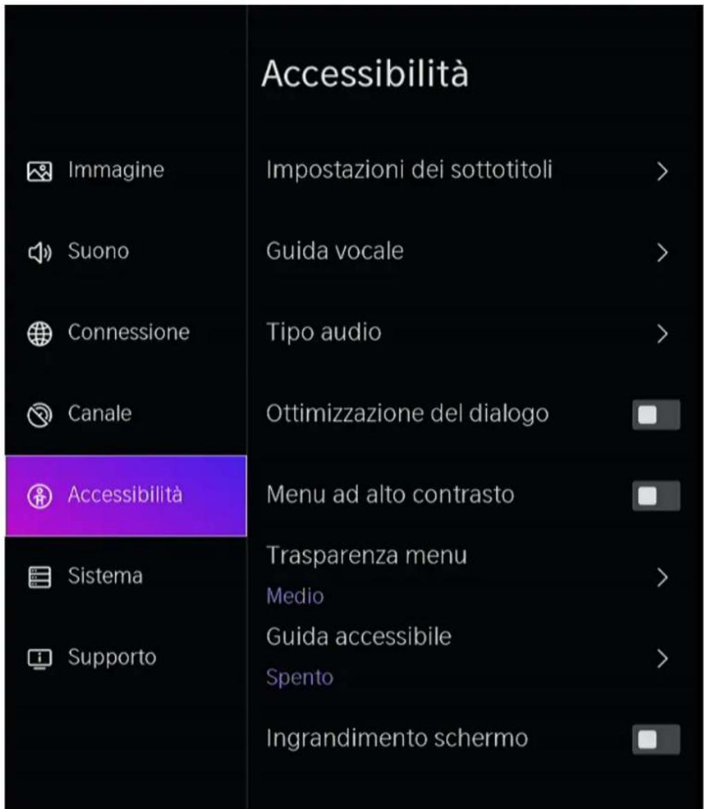 EKO K430FVD - IMPOSTAZIONI - ACCESSIBILITÀ - 1