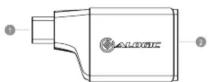 Alogic ULCVGMN-SGR - Disposition physique - 1