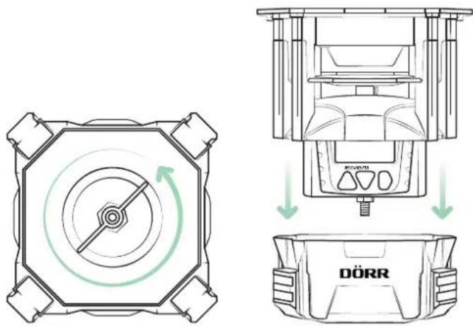 Dörr Compact 204371 - Isætning af batterier - 3