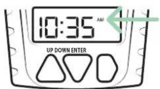 10:35 AM UP DOWN ENTER