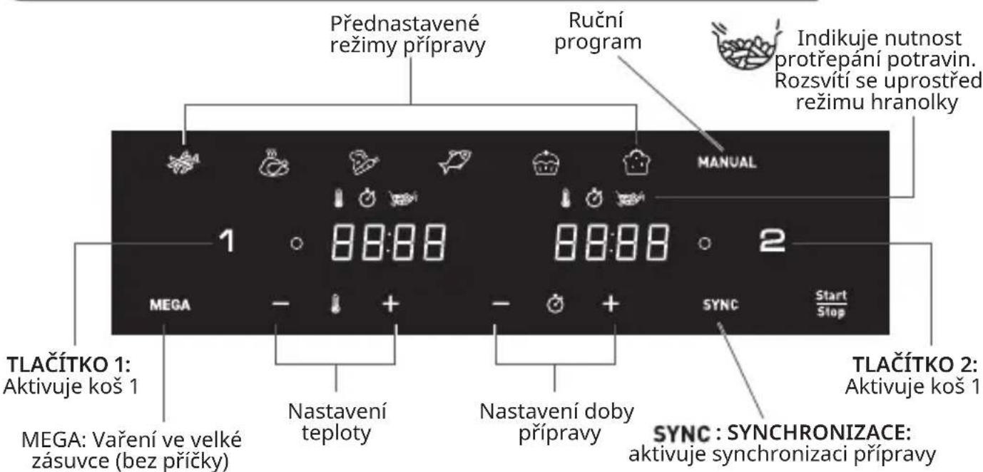 TEFAL Dual Easy Fry Flex EY9228 - DUALNI uživatelské rozhraní EASY FRY FLEX - 1