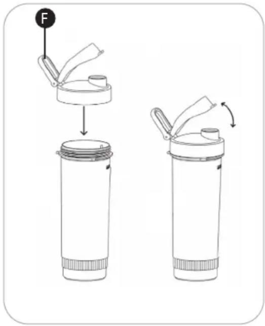 Ambiano GT-SF-MFP-01 - Bedienung des Gerätes mit dem Smoothie-Zubehör - 5