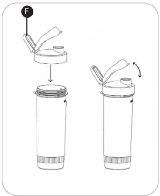 Ambiano GT-SF-MFP-01 - Utilisation de l'appareil avec les accessoires à smoothie - 5
