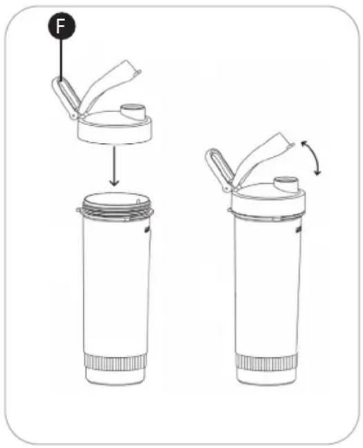 Ambiano GT-SF-MFP-01 - Bediening van het apparaat met het smoothie-accessoire - 5