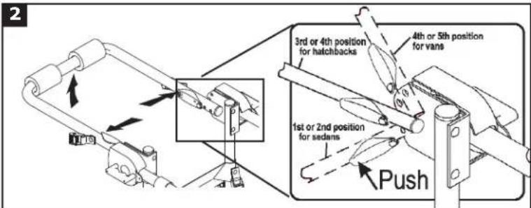 Saris Guardian 3 - ADJUST CARRIER TO VEHICLE CONTINUED: - 1