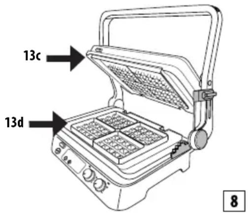 BRAUN MultiGrill 7 CG 7044 - Waffle mode (only for model CG7044) - 1