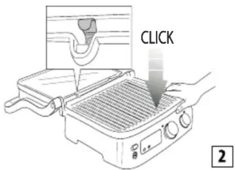 BRAUN MultiGrill 7 CG 7044 - Einsetzen der Grillplatten - 2