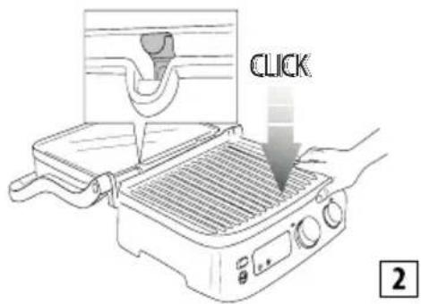 BRAUN MultiGrill 7 CG 7044 - Пісіру плиталарын салу - 2