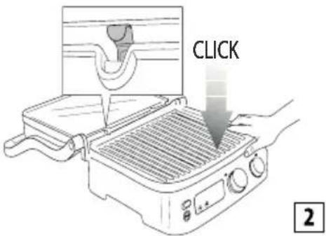BRAUN MultiGrill 7 CG 7044 - Встановлення варильних пластин - 2