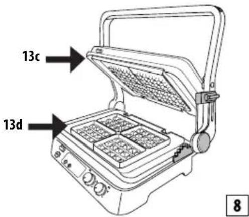 BRAUN MultiGrill 7 CG 7044 - Mode gaufre (uniquement pour le modèle CG7044) - 1