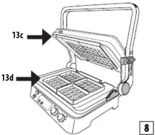 BRAUN MultiGrill 7 CG 7044 - Modo waffles (apenas para o modelo CG7044) - 1