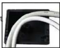 Alden AIO SMART TV HD 22 - Fixation des câbles de l'antenne sur l'AIO SMART TV 19" - 1