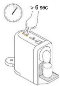 KRUPS Nespresso Prodigio - Emptying the System before a period of non-use or for frost protection / Vidange du systemeavart une periode de non-utilisation ou en proteclor contre le gel - 2