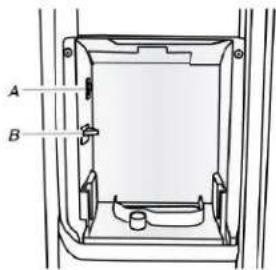 WHIRLPOOL CAE2779JWH - Retrait et réinstallation du bac d'entreposage des glaçons : - 2